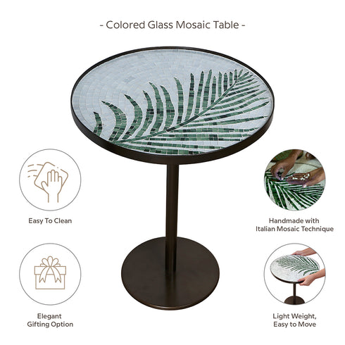 Glass Mosaic Side Table